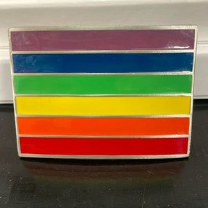 Pride Rainbow belt buckle nwot